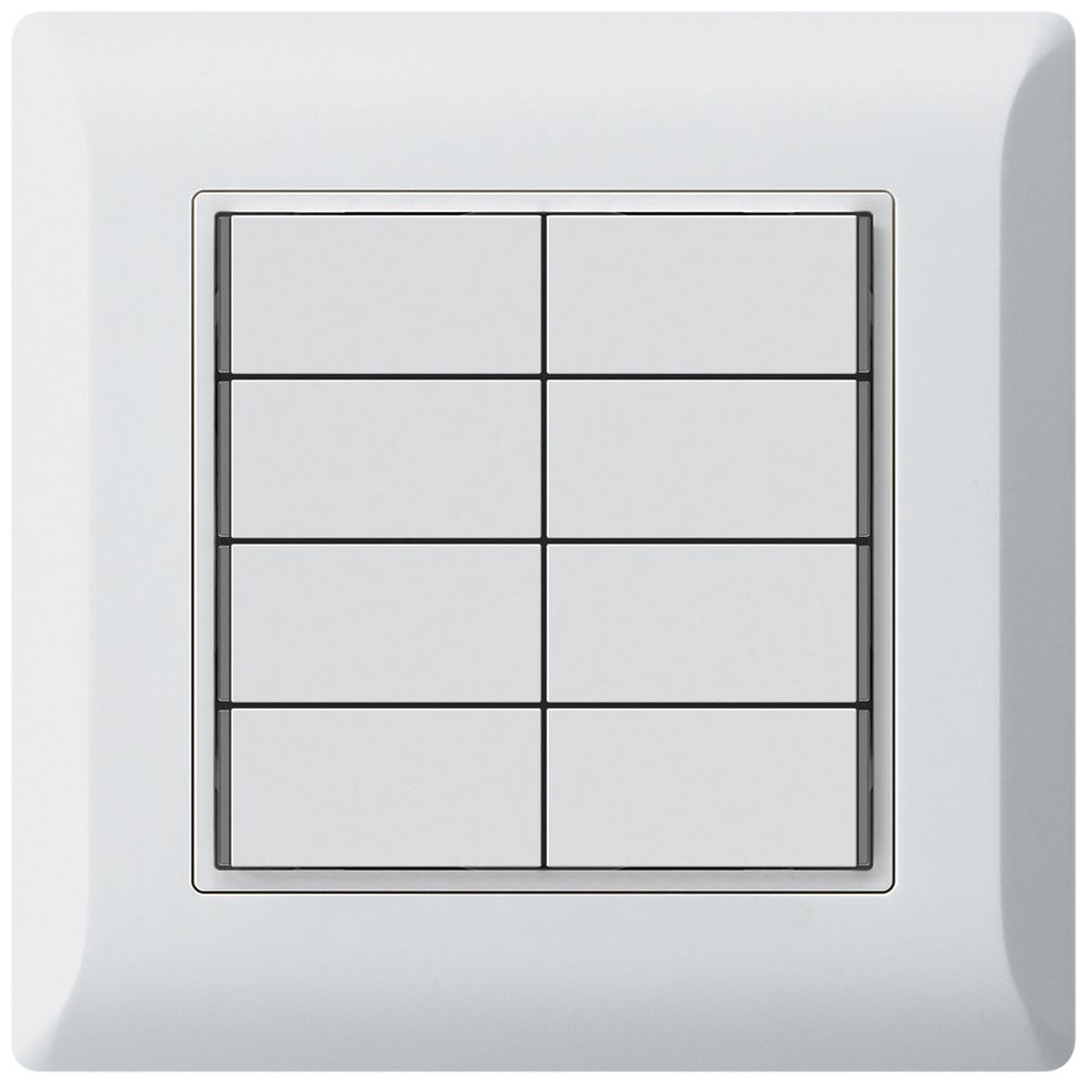 Poussoir KNX ENC KLI 8×touches 8×points actionnables LED blanc