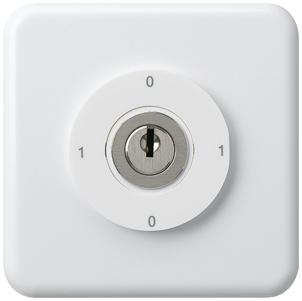 UP-Schlüsselschalter 0/1L basico weiss