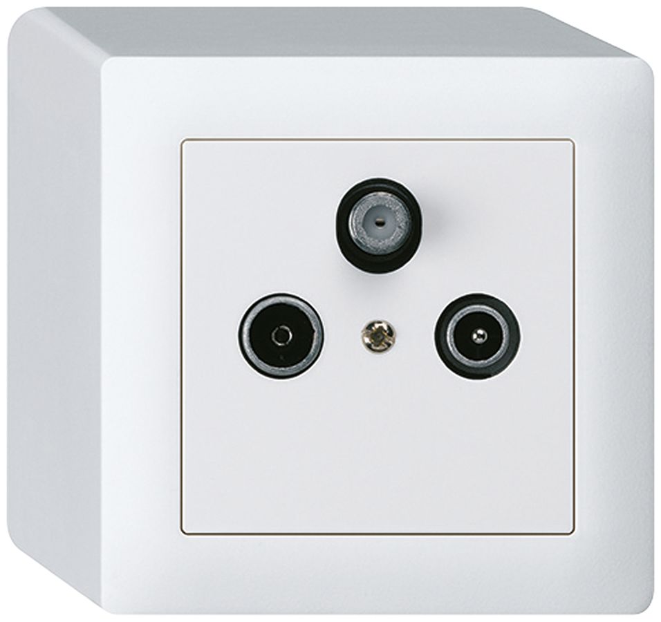 Prise AP kallysto R/TV/SAT blanc