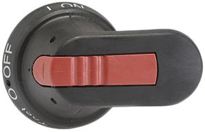 Poignée pistolet ABB pour OT160-250 noir IP65 axe 65mm verrouillable