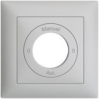 Frontset 0-Auto-0-Main EDIZIOdue hellgrau 88×88mm für Schlüsselschalter