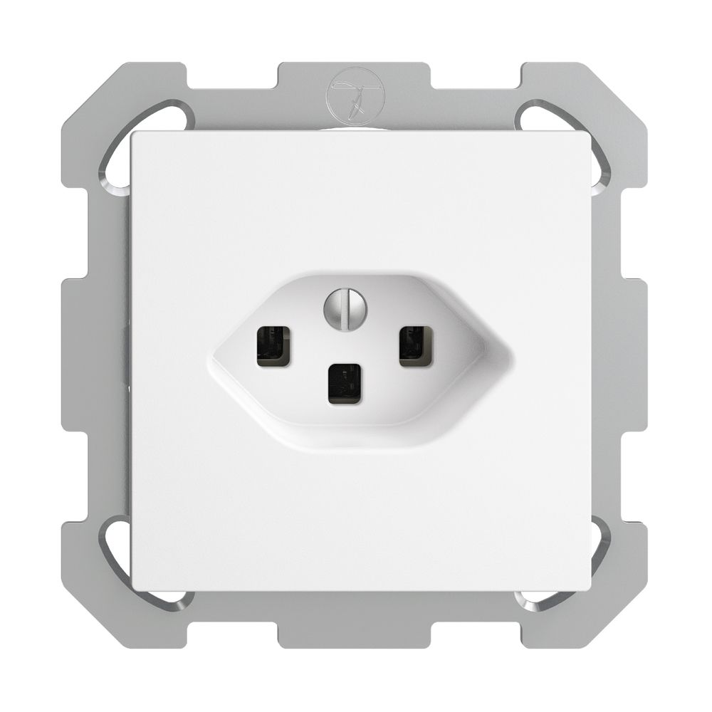 Prise ENC EDIZIOdue T23 16A blanc, avec bornes enf.