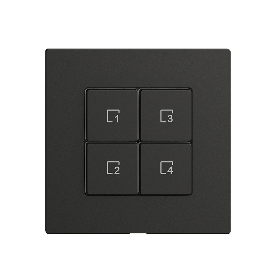 Comando per pulsante scena 4 scene/4T Edue Wiser nero