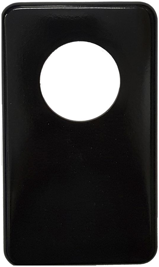Plaque de recouvrement I-I 43mm+pleine noir