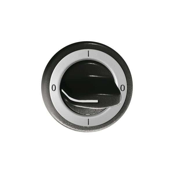 Frontset Feller 0-1-0-1 schwarz für Drehschalter