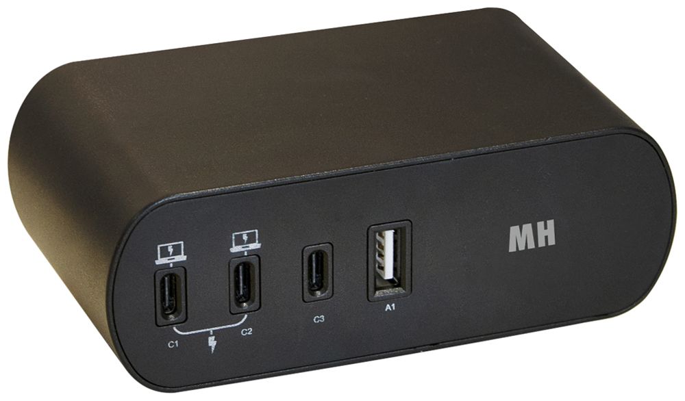 Fiche multiple MH Office Line 2×T13 2×USB-C 65W 1×USB-C 1×USB-A 17W 2m
