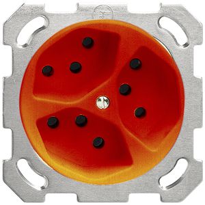 UP-Steckdose FH 3×T13/3S orange