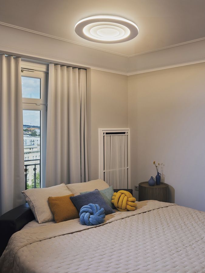 LED-Deckenleuchte LEDVANCE ORBIS SPIRAL Round 63W 4000lm 3000K Ø685mm weiss