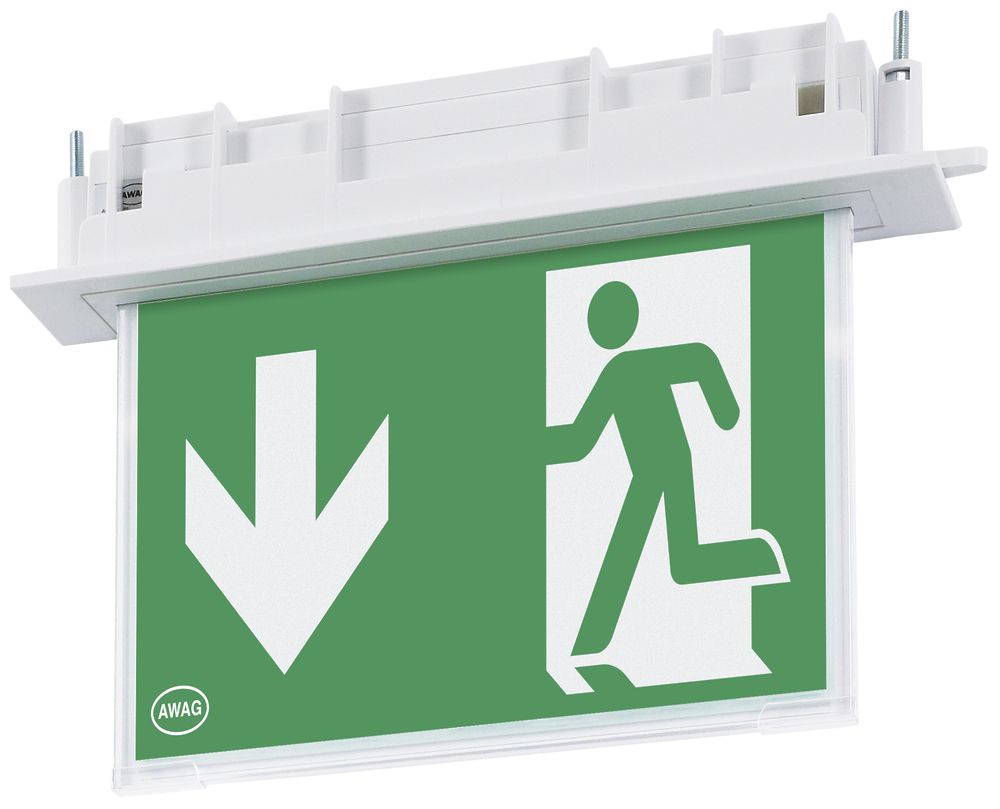 LED-Rettungszeichenleuchte AWKS-E-013-AT 4.6W 3h 295×220×70mm