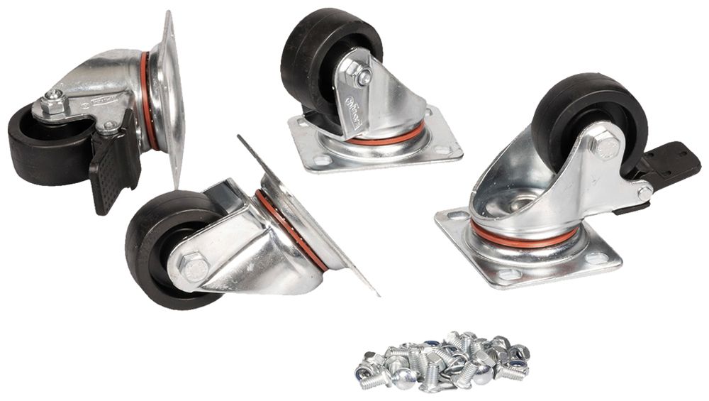 Roulette de transport ROLINE 60×75×40mm zinc 4pcs