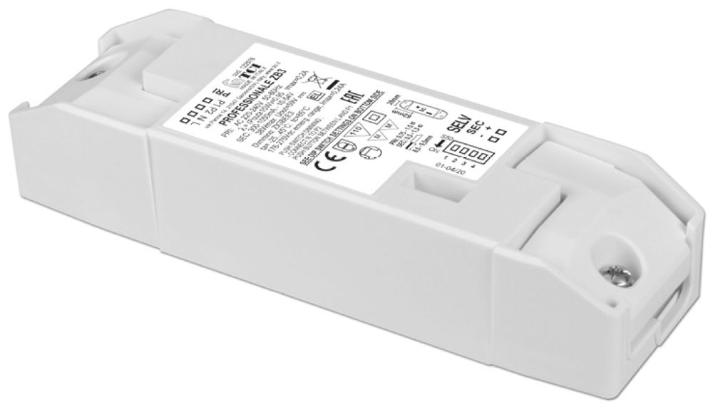LED-Konverter DOTLUX IP20 3…38W 10…54V 300…1050mA DIM