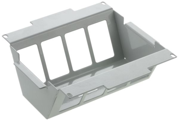 Einbausatz zu WAK 200×200mm lichtgrau leer, Bodenhöhe 95…140mm