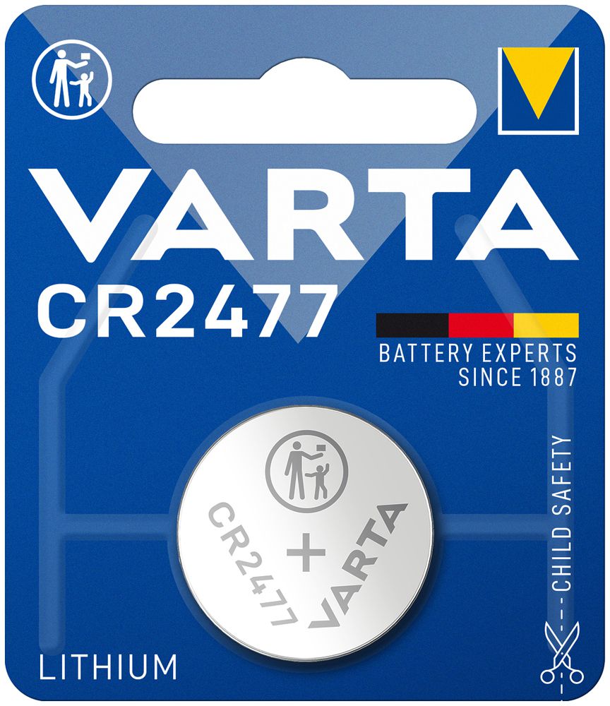 Pile bouton lithium VARTA Electronics CR2477 3V blister à 1 pièce