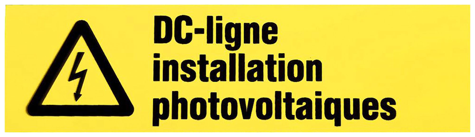 Etichetta Plica EET UV SO FR: DC-ligne installation photovoltaique