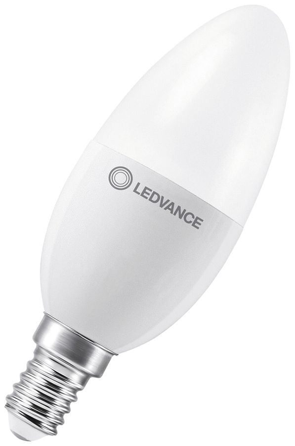 Lampada LED LEDVANCE CLAS B E14 4.9W 470lm 2700K REG Ø35×100mm B10.5 opaco