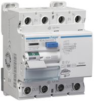 Fehlerstromschutzschalter Hager 3P+N 10kA 40A 30mA Typ B EV 4TE