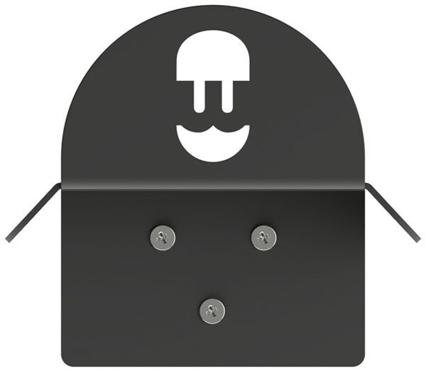 Kabelhalter Wallbox schwarz 165×142×75mm