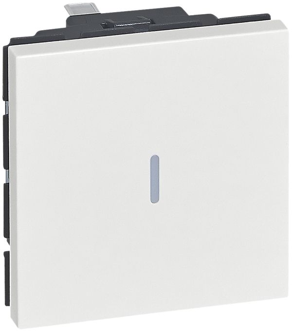 Interrupteur à poussoir INC S3 ARTEOR, orientation, blanc