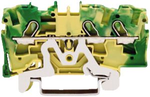 Borne de passage WAGO TOPJOB S 4mm² 3L vert/jaune série 2004