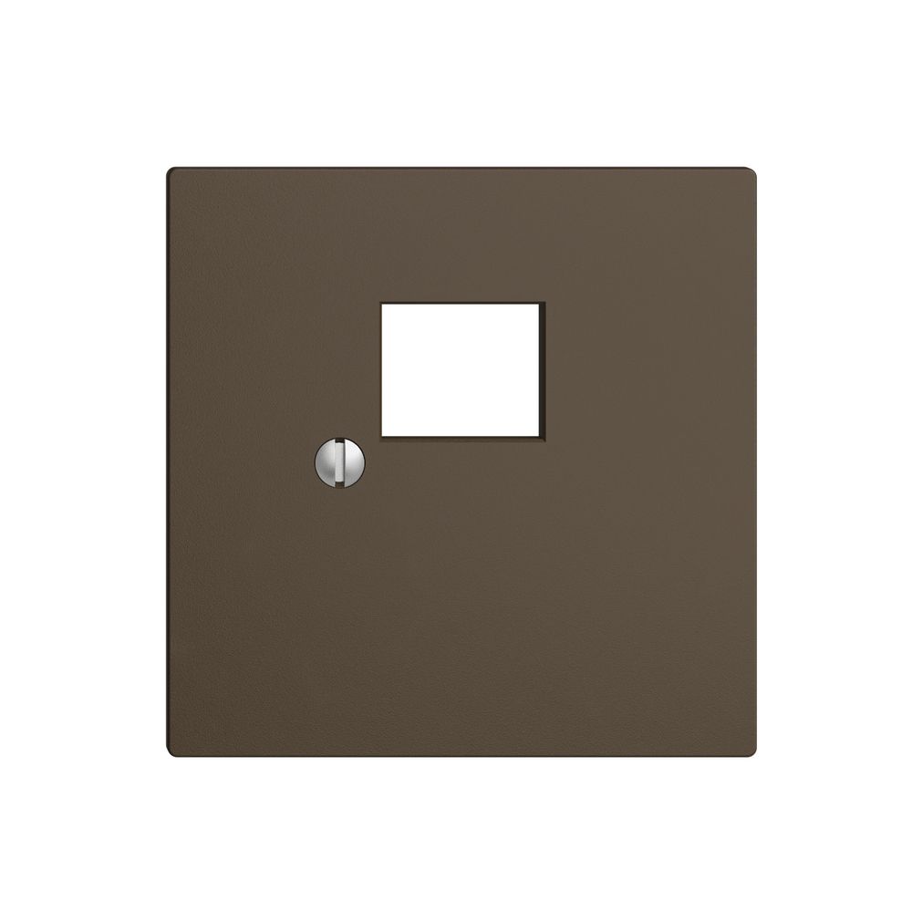 Frontplatte 1×RJ45 coffee R&M EDIZIOdue swissline