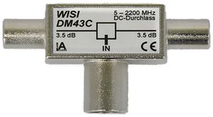 Répartiteur enfichable WISI DM43C IEC F - 2×IEC M