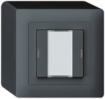 Poussoir AP kallysto KNX 2×anthracite LED RGB s/e-link