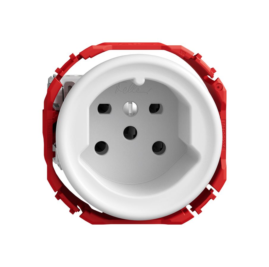 Steckdose STANDARDdue SNAPFIX® 1×T15 ws