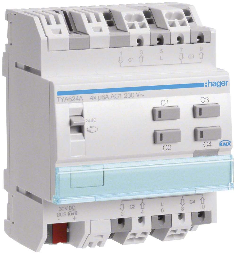 Storenaktor KNX Tebis 230V 4-fach