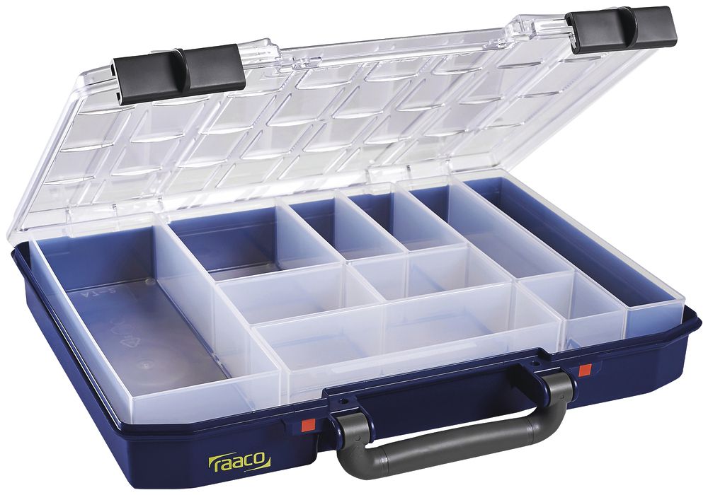 Valise d'assortiment CIMCO CarryLite 55 grille 4×8 10×inserts 278×337×57mm