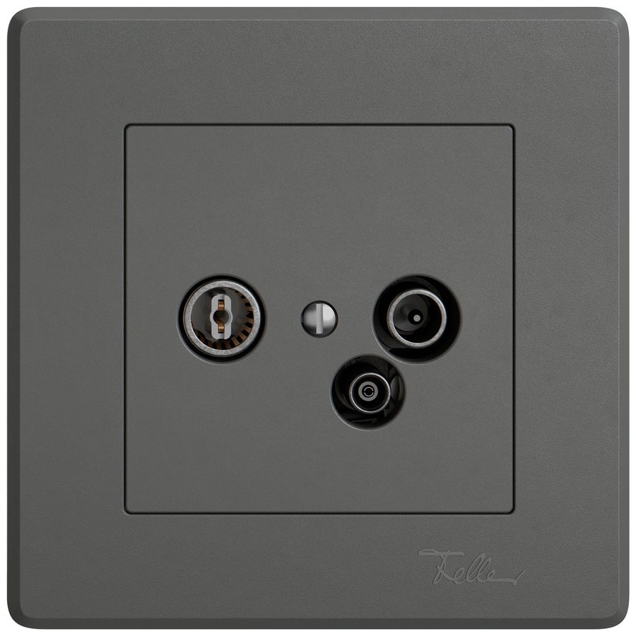 UP-Antennendose TV-R-Daten EDIZIO.liv SNAPFIX® 19dB dgu