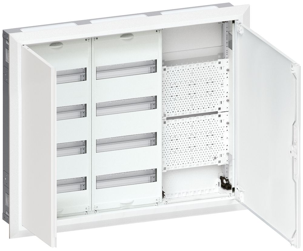 Distributeur ENC Hager univers 4 rangées 96UM porte IP30 853×703×125mm