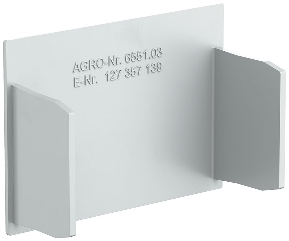 Abschlussplatte AGRO zu Installationskanal 6551 grau