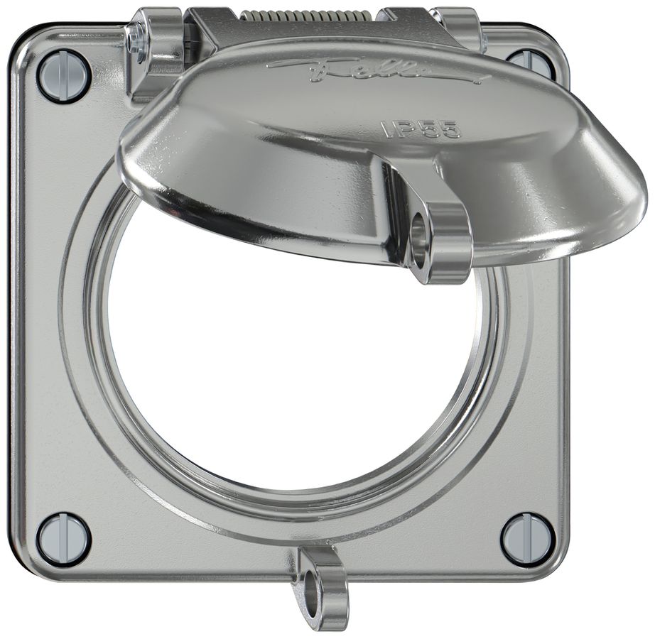 Oberteil ELEMENT SNAPFIX® mit Klappdeckel abschliessbar Ø60mm alu