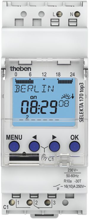 Timer astro AMD digitale Theben SELEKTA 170 top3