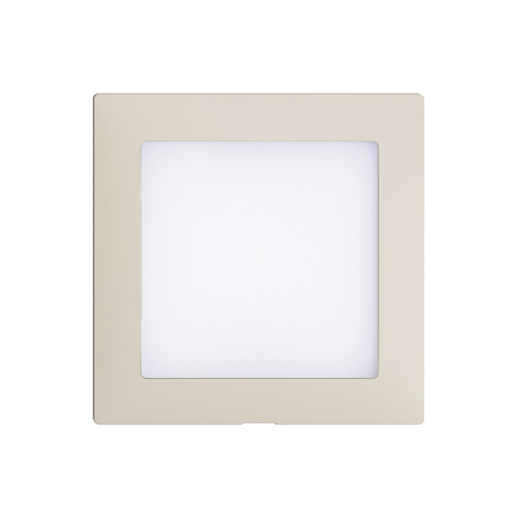 Kit frontale EDIZIOdue crema, 60×60mm per lampada LED