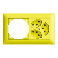 UP-Kombination leer+3×T13 horiz. EDIZIOdue lemon