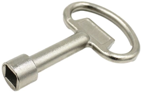 Clé à canon ELBRO carré intérieur 8mm, métal coulé sous pression, galvanisé