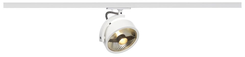 Strahler SLV KALU TRACK, GU10 75W mit 1-Phasen-Adapter IP20 weiss