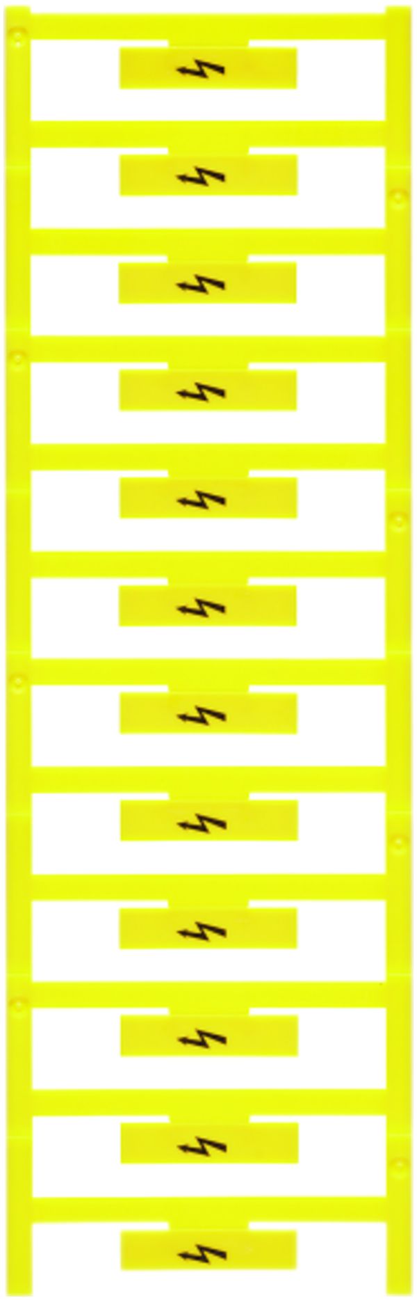 Marqueur de borne Weidmüller MultiCard WAD 8 33.3×8mm symbole: éclair PA66 jaune