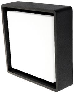 LED-Decken-/Wandleuchte SG Frame Square SEN 7W 630lm 830 IP66 240×240 schwarz