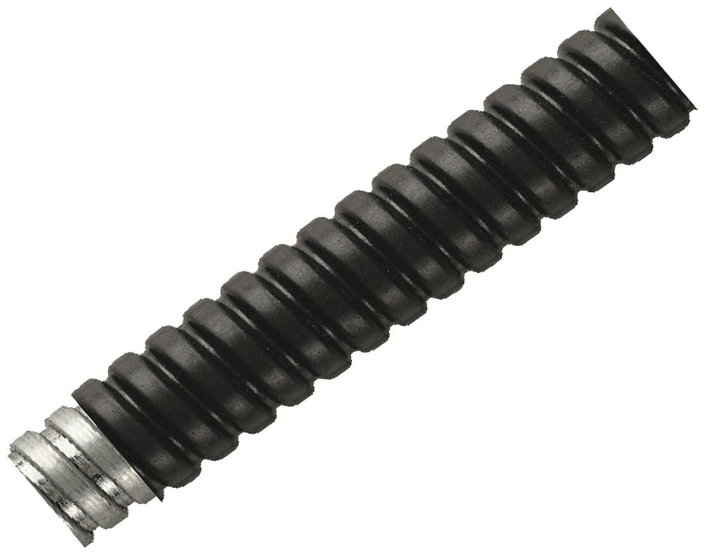 Tuyau métallique Plica FSU M75 10m flexible acier zingué/PVC noir