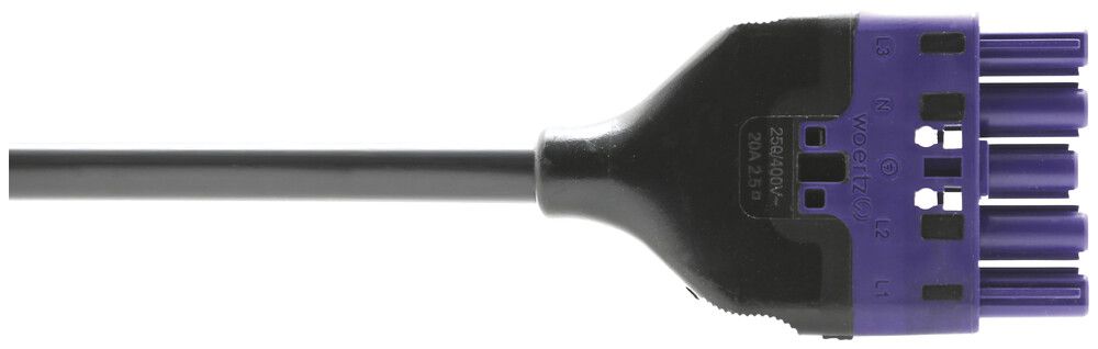Cavo di raccordo Woertz, presa 5L C1, 3m, senza alogeni, fine libero, Cca