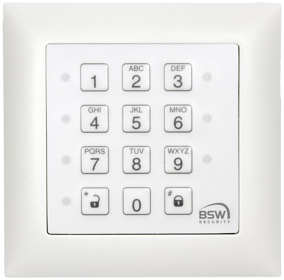 Clavier pour code ENC BSW CTL11-12, proX (EM 4102/01), 1×1, blanc