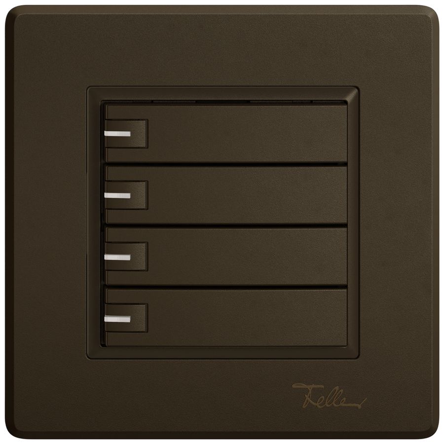 UP-Universaltaster EDIZIO.liv UNI SNAPFIX® 12…48V m.LED blau 4× 1-Tbed.br