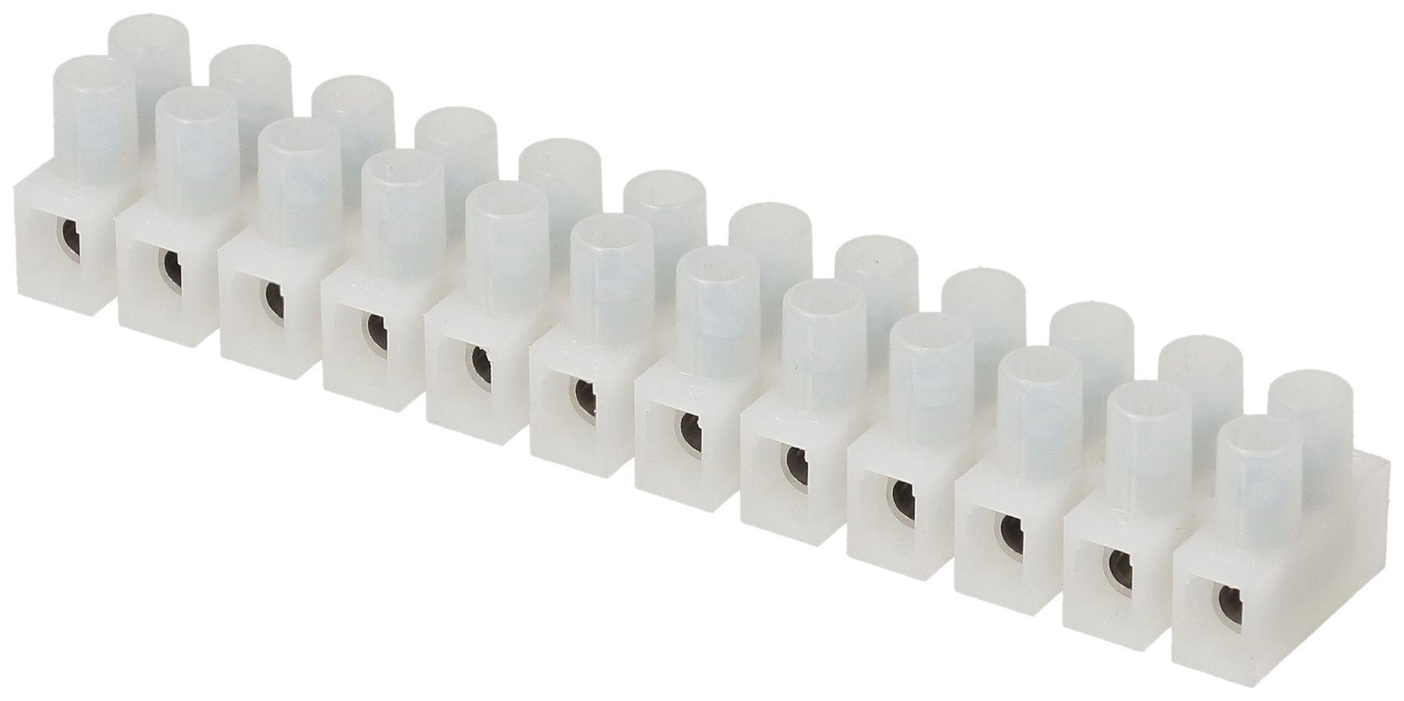 Barrette de bornes Adels-Contact 12P 0.5…4mm² 24A 450V blanc