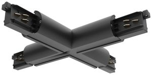Raccord en X Sylvania Lytespan ROUND triphase noir