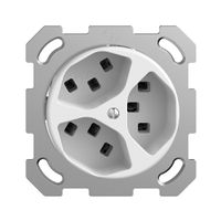 UP-Steckdose 3×T23 STANDARDdue weiss