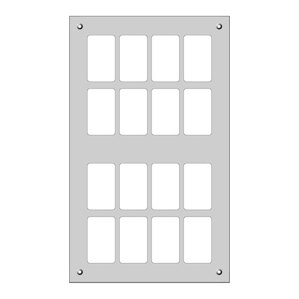 Plaque de montage FLF 4×4 Al blanc FH