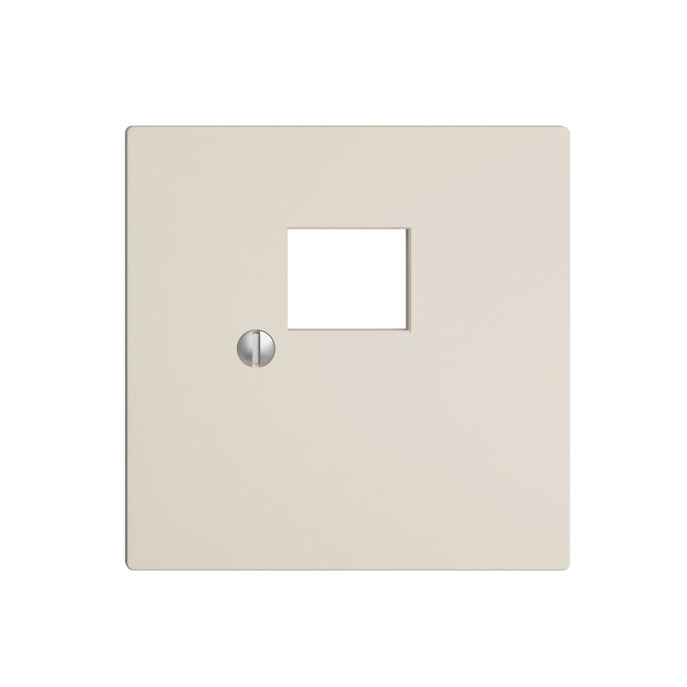 Frontplatte 1×RJ45 EDIZIOdue crema, R&M swissline