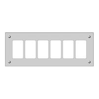 Montageplatte FH FLF 1×6 schwarz